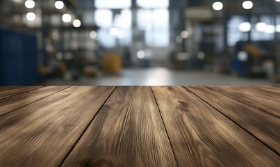 Aufkleber - Rustic wooden tabletop showcasing a detailed grain pattern, perfect for interior design and home decor projects.