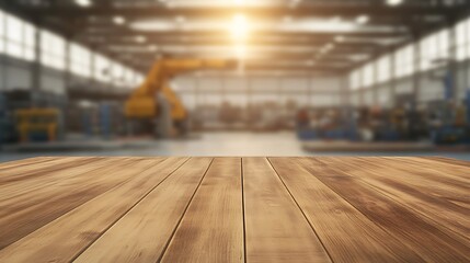 Aufkleber - A blurred image of a rich wooden table surface, perfect for various design and commercial projects.