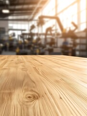Aufkleber - A premium wooden tabletop featuring visible knots, ideal for furniture and decor projects.