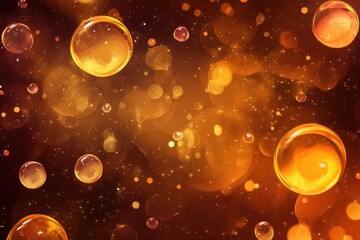 Wall Mural - wallpaper with an abstract background and gradient oil bubbles.