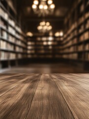 Aufkleber - Polished wooden surface in sharp focus, showcasing rich textures and color for design or decor use.