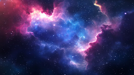 Wall Mural - Galactic marvel: abstract background featuring amazing space clouds. Galactic Mosaic Skies. Illustration