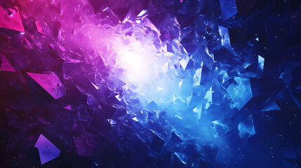 Wall Mural - blue purple mosaic