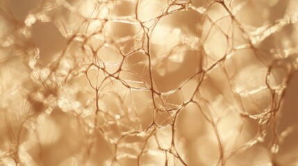 Beige textured mesh backdrop, close-up, backlit, abstract design