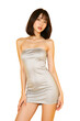 © Thetopzz - Asian woman wearing a Strapless dress on transparent background