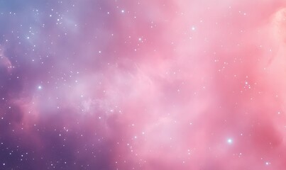 Wall Mural - a beautiful pink universe with lots of stars, generative ai