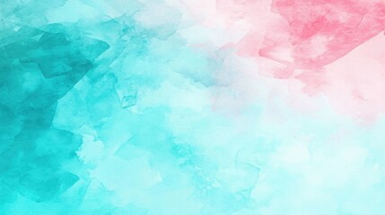 Wall Mural - A blue and pink watercolor background with a pink and blue swirl