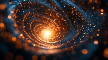 Fototapete - A dynamic 3D visualization showcasing artificial elements and creativity in design.