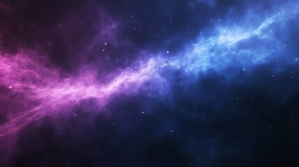 Poster - A stunning cosmic display featuring radiant light streaks in deep space.