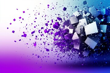 Wall Mural - Vibrant Abstract Background Featuring Particle Explosion.
