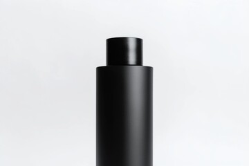 Poster - Black bottle mockup, studio shot, white background, packaging design