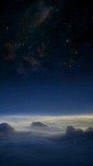 Wall Mural - Vertical video a majestic cosmic scene