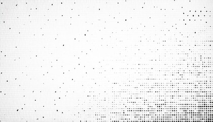 Poster - abstract black and white dotted halftone pattern texture with gradient fading effect