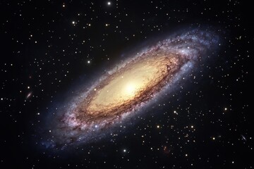 stunning view of the andromeda galaxy filled with stars and cosmic structures