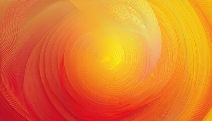 Poster - vibrant swirling orange and yellow abstract spiral pattern, circular motion, warm tones, modern art, energy flow, dynamic design