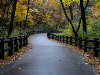 Wall Mural -  autumn park