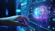 © Mukhlesur - Innovative Neural Network and Data Analysis with Engineer Working on Virtual Screen