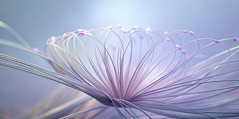 Abstract Fiber Optic Flower