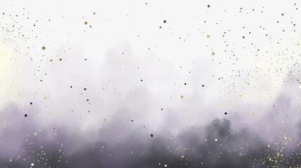 Aufkleber - Elegant gradient of pencil strokes in muted gray with scattered golden dots creates a serene atmosphere for artistic expression