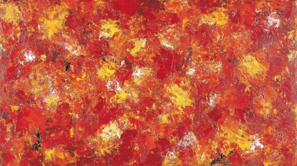 Fototapete - Vibrant strokes of fiery red and orange create a dynamic abstract composition full of energy and emotion