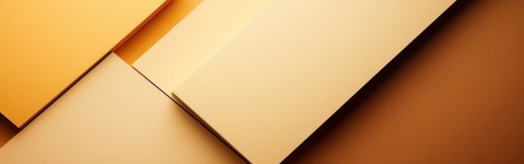 Aufkleber - Geometric shapes arranged in a minimalist style against a muted monochromatic background