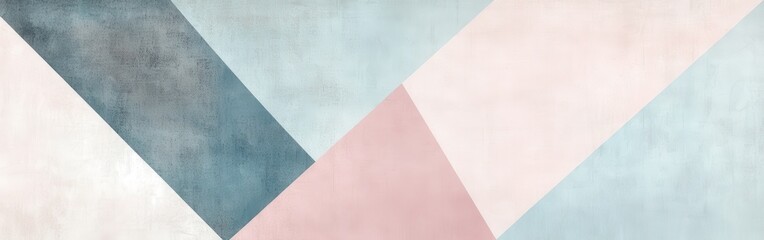 Leinwandbilder - Abstract design featuring pale blue and soft hues in minimalist composition with geometric shapes and textures presented in a harmonious arrangement