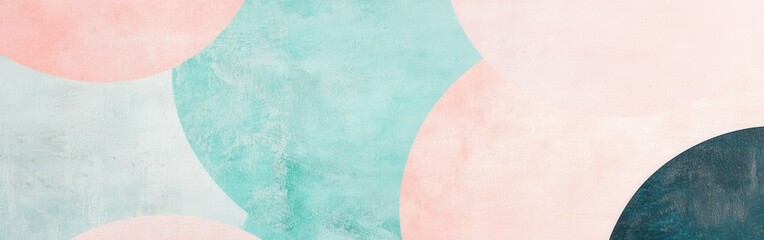 Aufkleber - Minimalist pencil strokes create soft pastel shapes on textured background with gentle hues in a calming composition