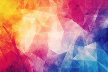 Wall Mural - an abstract geometric background with vibrant colors and polygon shapes