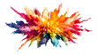 © Krtola  - Colorful powder exploding on transparent background creating a vibrant spectrum