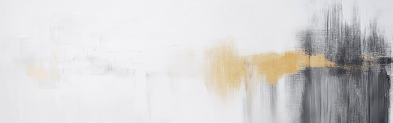 Poster - Minimalist white canvas art with soft pencil strokes creating a serene visual experience in a contemporary setting