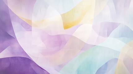 Aufkleber - Soft abstract geometric design in pastel colors creating a tranquil visual experience for relaxation and inspiration