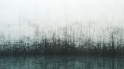 Poster - Subtle gradient of muted gray pencil strokes reflecting calmness and serenity in a minimalist setting