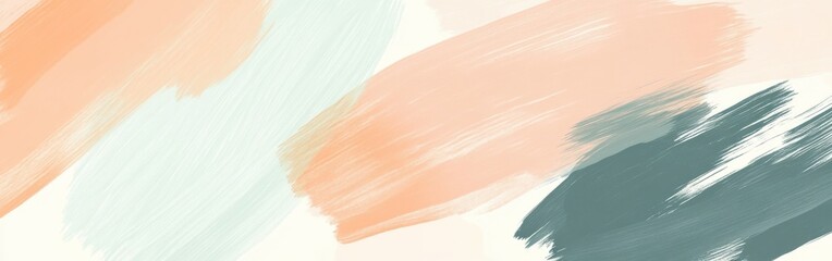 Fototapete - Minimalist pencil strokes create a soft gradient of pastel colors on a textured background