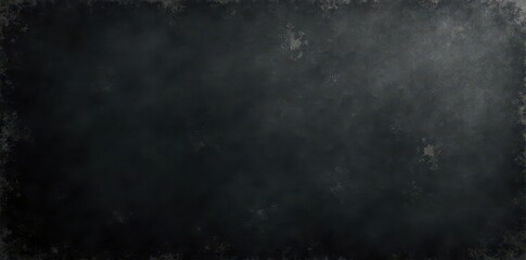 Wall Mural - Deep black grunge background; highly textured, worn blackboard effect, template, rough