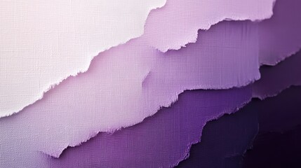 Aufkleber - Soft gradient background featuring layers of textured paper in shades of purple transitioning seamlessly to lighter tones