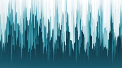 Poster - Gradient pencil strokes create a calming pastel background with cool blues and greens blending seamlessly in an artful design