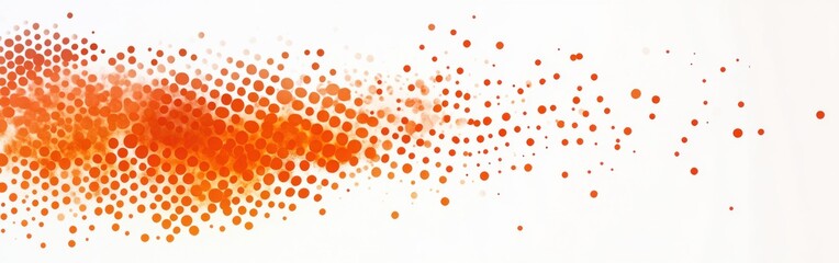 Leinwandbilder - Vibrant orange halftone dots blend into warm shades creating a dynamic visual effect