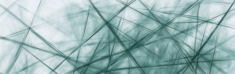 Fototapete - Soft teal background with abstract pencil strokes creating a textured, artful design perfect for creative projects