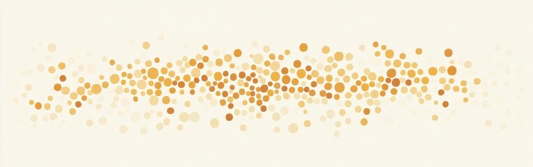 Aufkleber - Minimalist dotted pencil strokes design in warm earthy tones on a smooth light background