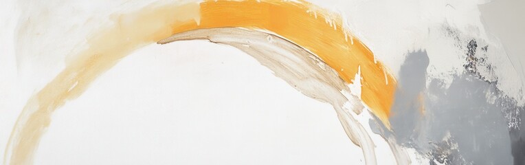 Leinwandbilder - Vibrant brush strokes on elegant white canvas create a modern art piece showcasing dynamic textures and colors