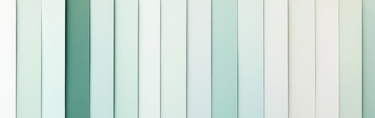 Aufkleber - Monochromatic gradient displaying soft pastel mint hues in a calming, vertical stripe arrangement on a smooth surface