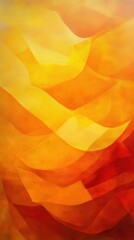 Aufkleber - Warm gradient of orange and golden yellow with fluid, wavy patterns creating a sense of movement and warmth in an abstract style