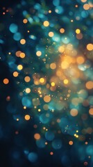 Aufkleber - Vibrant composition of teal and bright yellow colors creating an abstract background full of light and movement