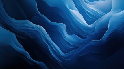 Leinwandbilder - Textured gradient background transitioning from deep blue to lighter shades creating a flowing visual effect