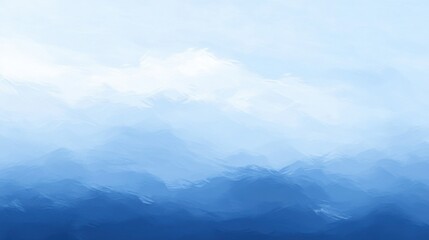 Poster - Textured gradient background transitioning from light blue to deep blue with soft cloud accents creating a tranquil atmosphere