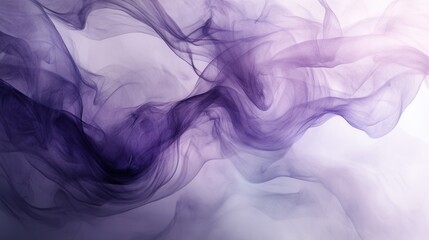 Fototapete - Mystical abstract artwork featuring smoky grays and purples in ethereal fluid patterns