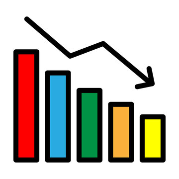 Lowering Bar Vector Filled Icon Design