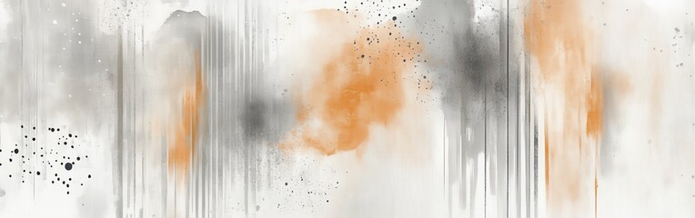 Aufkleber - Muted gray and amber abstract artwork featuring pencil strokes with a harmonious blend of colors and textures