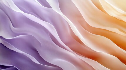 Leinwandbilder - Soft pencil strokes create a gentle gradient blending lavender and peach colors in flowing fabric textures