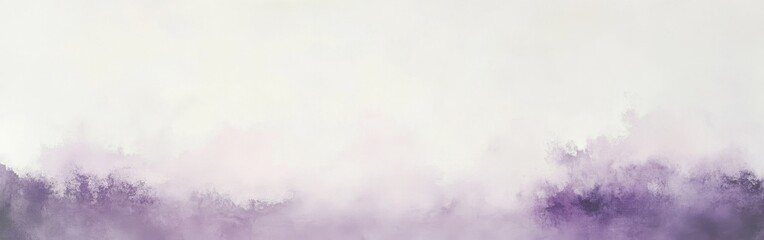 Fototapete - Faint lavender and pink mist envelops the serene horizon at dawn creating an ethereal atmosphere of tranquility and calmness